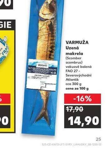 Kaufland Uzená makrela nabídka