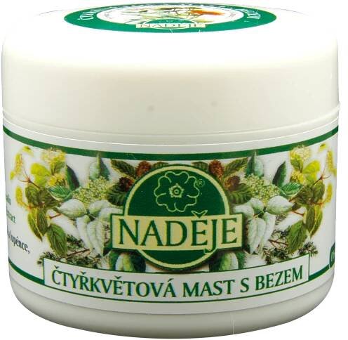 Naděje Čtyřkvětová mast s bezem