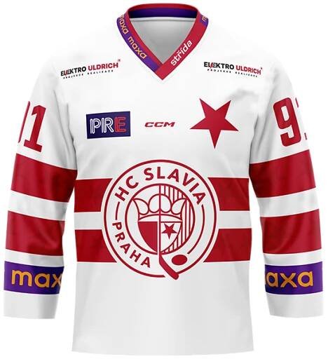 Bílý fandres HC Slavia Praha 2024/25