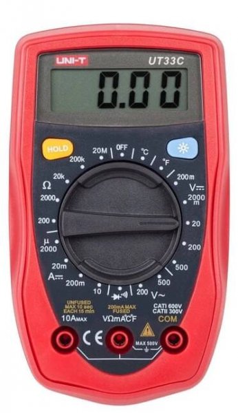 MIE0044 - Digitální multimetr UNI-T UT33C