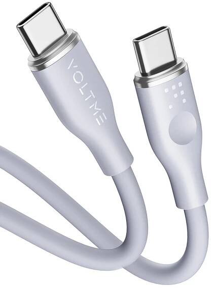 USB-C kabel Voltme Powerlink Moss CTC 3A/60W 1,0m Grey