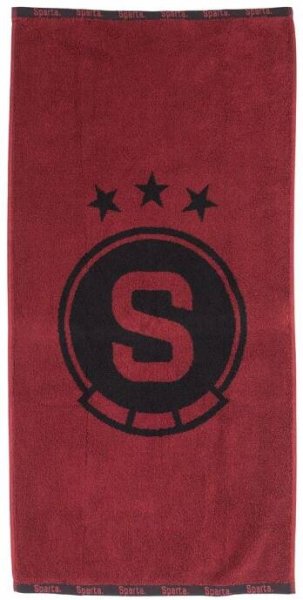 Ručník Sparta 50x100 logo bordó