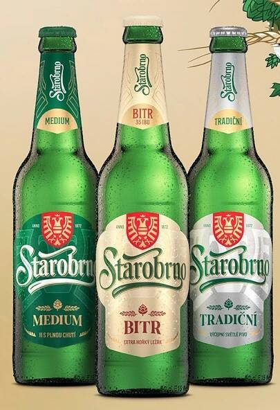Starobrno – nový vzhled etiket