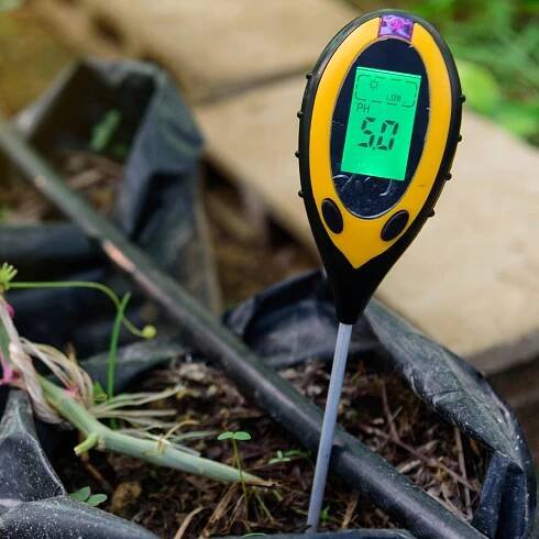 PŮDNÍ KYSELINOMĚR ZAHRADNICKÝ TESTER 4v1 PH PRO PŮDU ZEMĚ Značka RETOO
