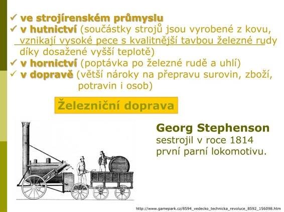 PPT - Průmyslová revoluce - 8. ročník PowerPoint Presentation, free download - ID:4562049