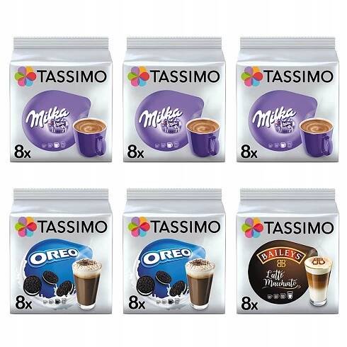 Kávové kapsule - Tassimo Mila Kapsuly, Oreo, Baileys, 48 nápojov