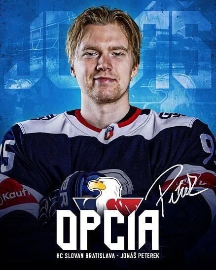 Jonáš Peterek bude pokračovať v Slovane aj v ďalšej sezóne | HC SLOVAN Bratislava