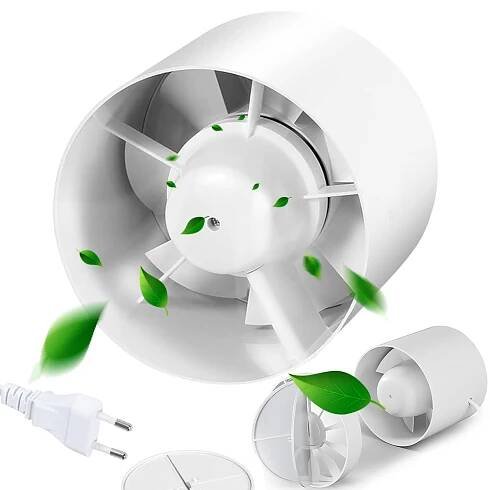 ODSÁVACÍ VENTILÁTOR 100 MM S PROTIZÁPACHOVÝM ZPĚTNÝM VENTILEM