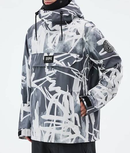 Blizzard Bunda na Snowboard Pánské Scribble Black, Obrázek 7 z 8