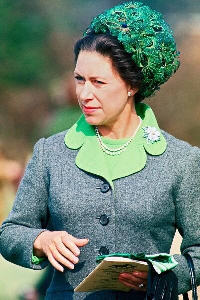Princess Margaret at the races in 1973
