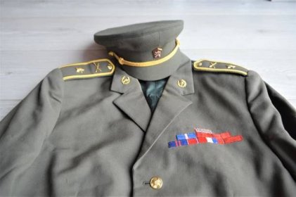 ČSLA - uniforma důstojník / blůza,kalhoty,brig/+ vojenská knížka - SNP - Sběratelství