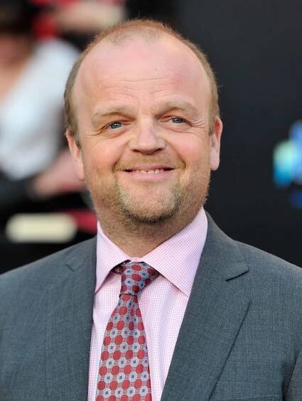 Toby Jones at an event for Hunger Games (2012)