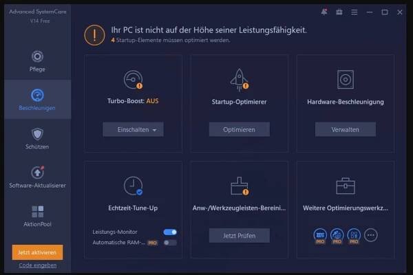 Mit der Software entfernt ihr Datenreste und reduziert die Ladezeit beim Systemstart.