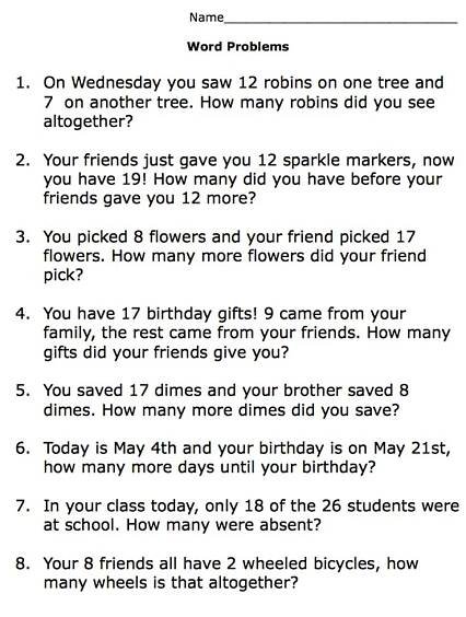 Worksheet # 1