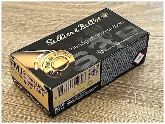 SELLIER & BELLOT 9x19 mm Luger FMJ 124gr