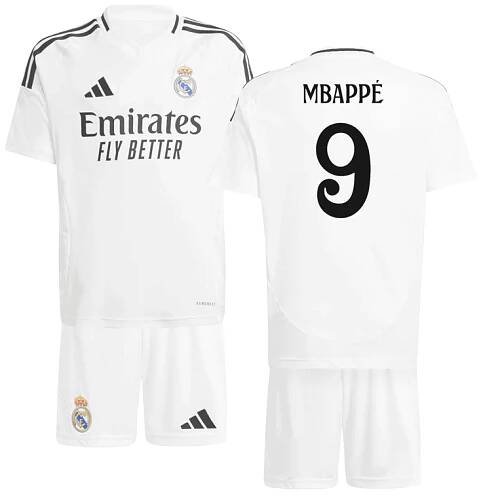 Real Madrid 2024/25 Dětský Domácí Dres s Mbappé 9 potisk