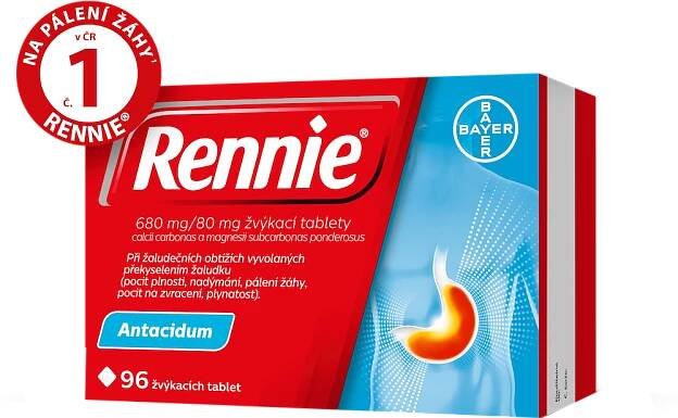 Rennie Žvýkací tablety 96 ks