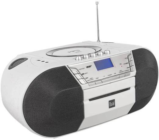 DAB+ a FM rádio s CD/MP3 přehrávačem Dual DAB-P 200, USB, bílá : Půhy.cz