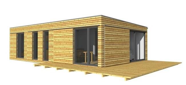Modulový dům 3+kk nebo 2+kk - 12x6 m - řada ROW