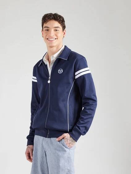 Sergio Tacchini Přechodná bunda 'ARMANDO' – modrá: přední strana