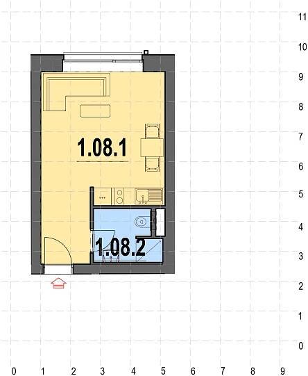 Apartmán 1.08