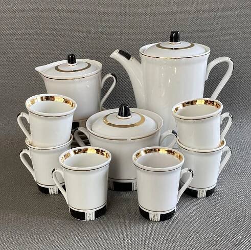 Porcelánový kávový servis, Gorodnica USSR - Starožitnosti a umění