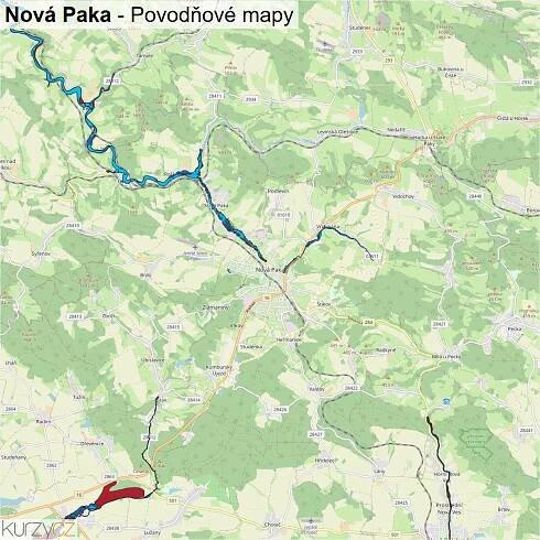 Nová Paka - mapy | Kurzy.cz