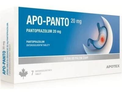 APO-PANTO 20MG enterosolventní tableta 14