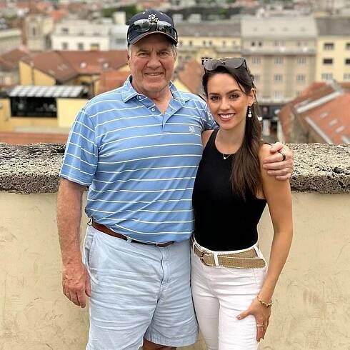 Bill Belichick and Jordon Hudson 