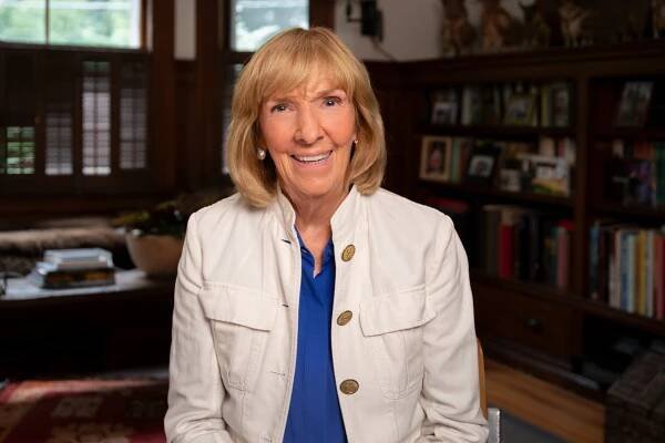 Wendy Benchley, Executive Producer and Ocean Conservationist advocate is pictured during an interview for National Geographic's Jaws @ 50: The Definitive Inside Story. (National Geographic/Chris Johnson)