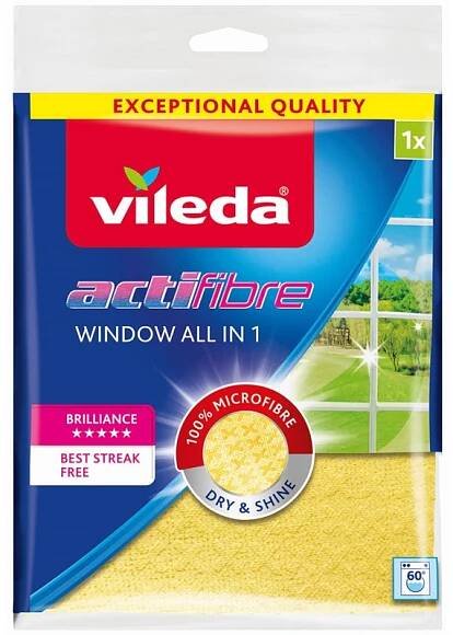 Vileda Actifibre Window All in 1 Hadřík na okna 32 x 36 cm
