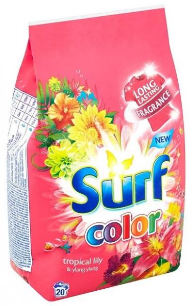 SURF Color prací prášek Tropical Lily&Ylang Ylang 20 pracích dávek