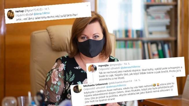 Schillerová kvůli angličtině znovu pod palbou kritiky. Její účet zasypaly ostré komentáře