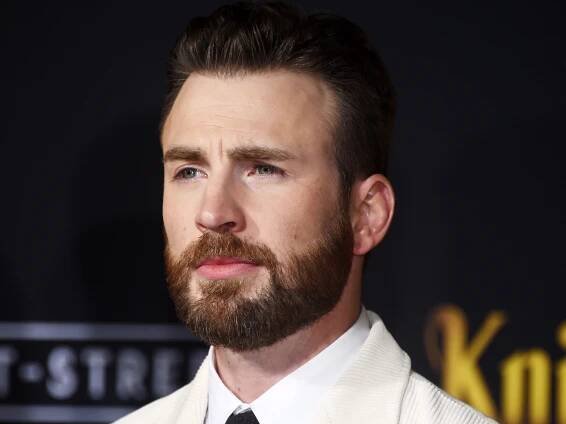 Chris Evans's Notorious Mustache Returns in Netflix's 