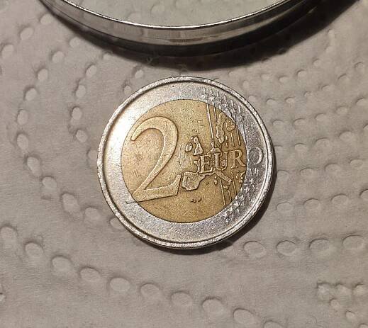 2 euro Španielsko rok 2002,chybné - Sběratelství