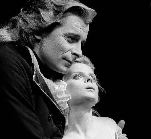 Jacques Weber et Isabelle Nanty dans Dom Juan le 9 avril 1987