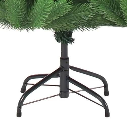 Shumee Umělý vánoční stromek normandská jedle LED a koule zelený 120 cm, 3077644
