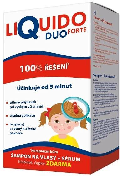Liquido DUO FORTE šampon na vši + sérum 200 ml