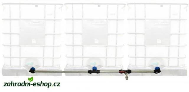 Propojení IBC nádrží 3ks - výstupní ventil 1"