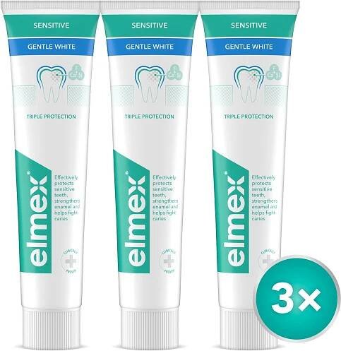 ELMEX Sensitive Gentle White 3 x 75 ml