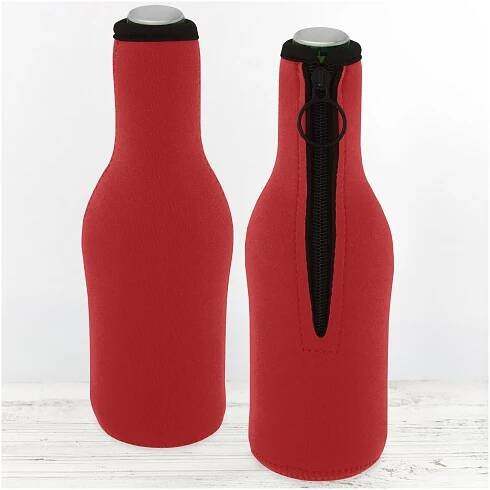 Izolační obal na lahev APSE z recyklovaného neoprenu - red