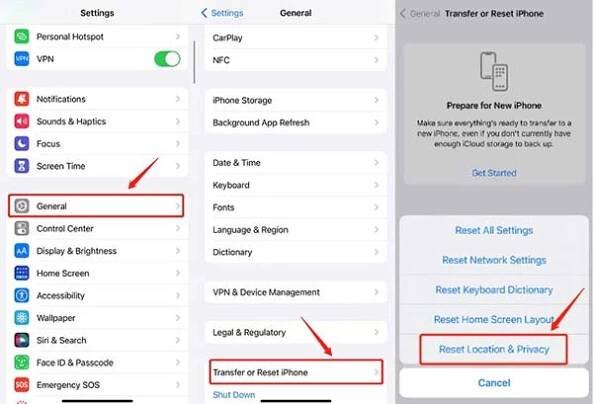 Resetovat iOS