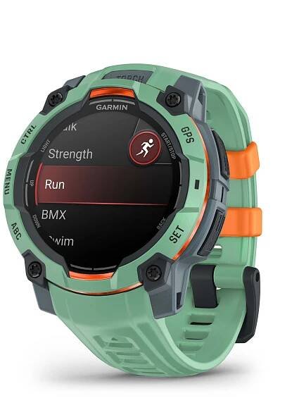 Garmin Instinct 3 – 45 mm, AMOLED, Neotropic s Neotropic silikonovým řemínkem