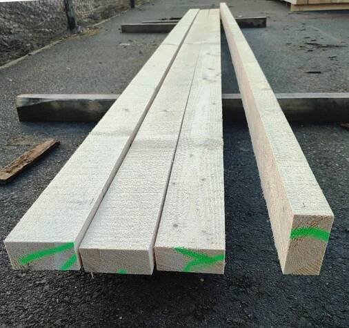 Konstrukční fošny 50x120 mm smrk, nesušené, třída S10