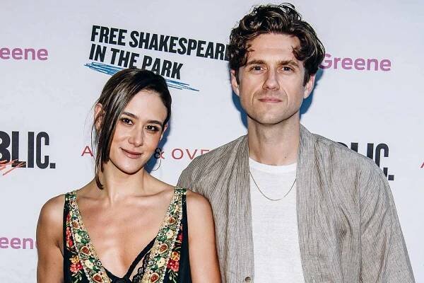 Ericka Hunter and Aaron Tveit at the Opening Night Celebration of Free Shakespeare in the Park's 