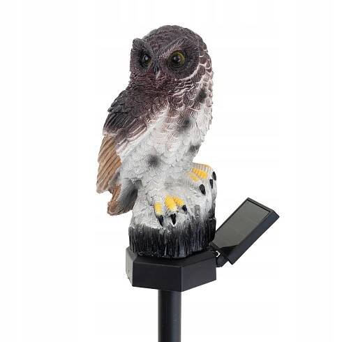 SOLÁRNÍ LAMPA ZAHRADNÍ LED SOVA VELKÁ ZAPICHOVACÍ LAMPA DEKORACE DO ZAHRADY Počet kusů 1 ks.