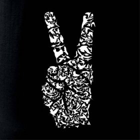 Peace symbol two fingers - Dětská zástěra na vaření