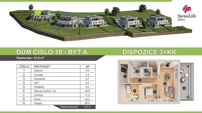 Prodej bytu 3+kk 91 m2 Luka nad Jihlavou, obrázek č.1