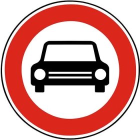 Dopravní značka Zákaz vjezdu všech motorových vozidel s výjimkou B 3a. Zákazová dopravní značka Zákaz vjezdu všech motorových vozidel s výjimkou motocyklů bez postranního vozíku.