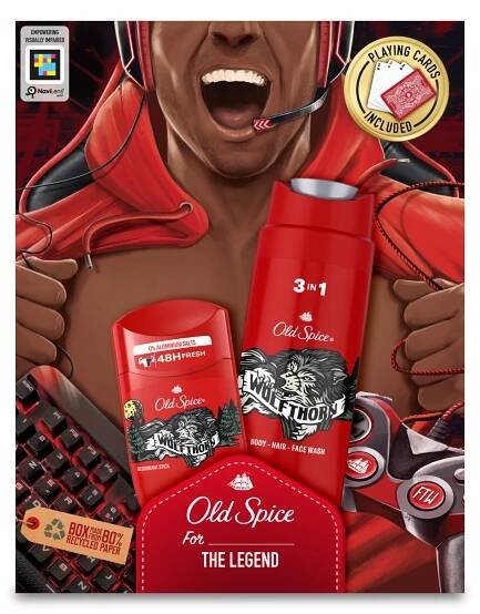 Kazeta OLD SPICE Wolf Thorn (stick 50 ml + spg 250 ml + hrací karty) 149 Kč